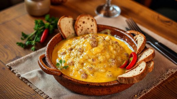 Recette inratable d'aligot-saucisse de Toulouse à découvrir